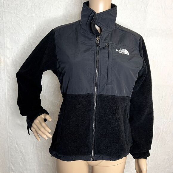 Black North Face Fleece Denali Jacket - Picture 1 of 8